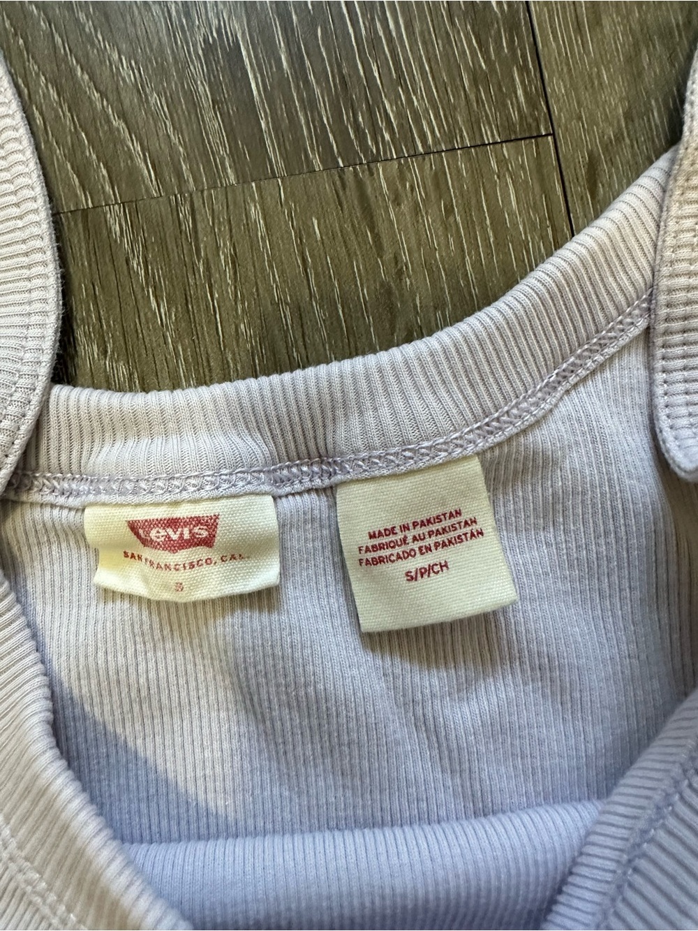 Levi's Ribbed Tank Top - Light Cream - Picture 4 of 6